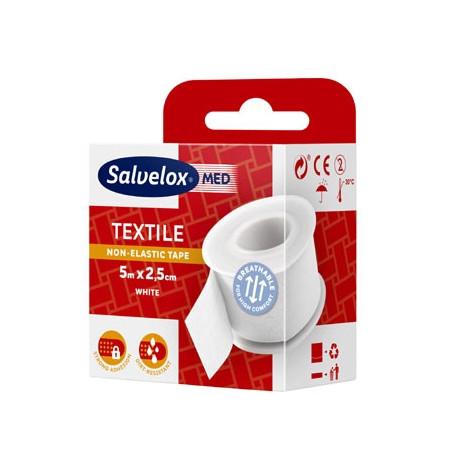 Salvelox Esparadrapo Tela Blanco 5 x 2.5