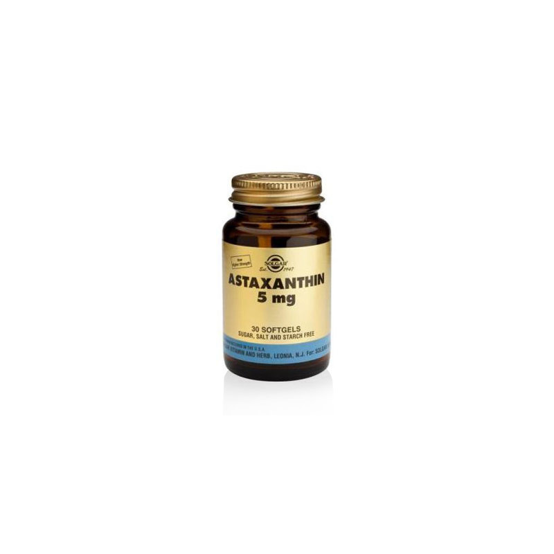 Solgar Astaxantina 5mg. 30 cápsulas gelatina