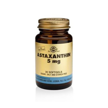 Solgar Astaxantina 5mg. 30 cápsulas gelatina