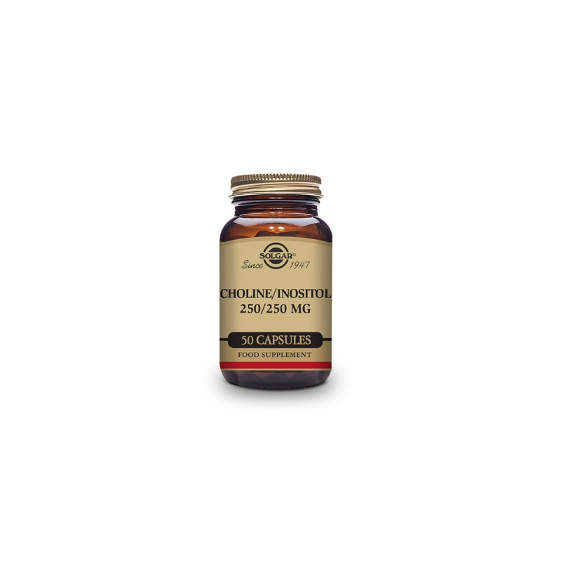 Solgar Colina / Inositol 250 / 250 mg 50 Capsulas Vegetales