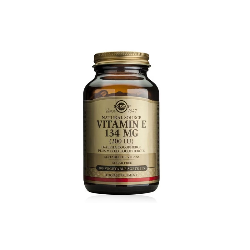 Solgar Vitamina e 200 ui (134 mg)- 100 Cap. Gelatina Vegetal