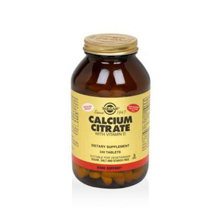 Solgar Citrato de calcio con vitamina d. 240 comprimidos