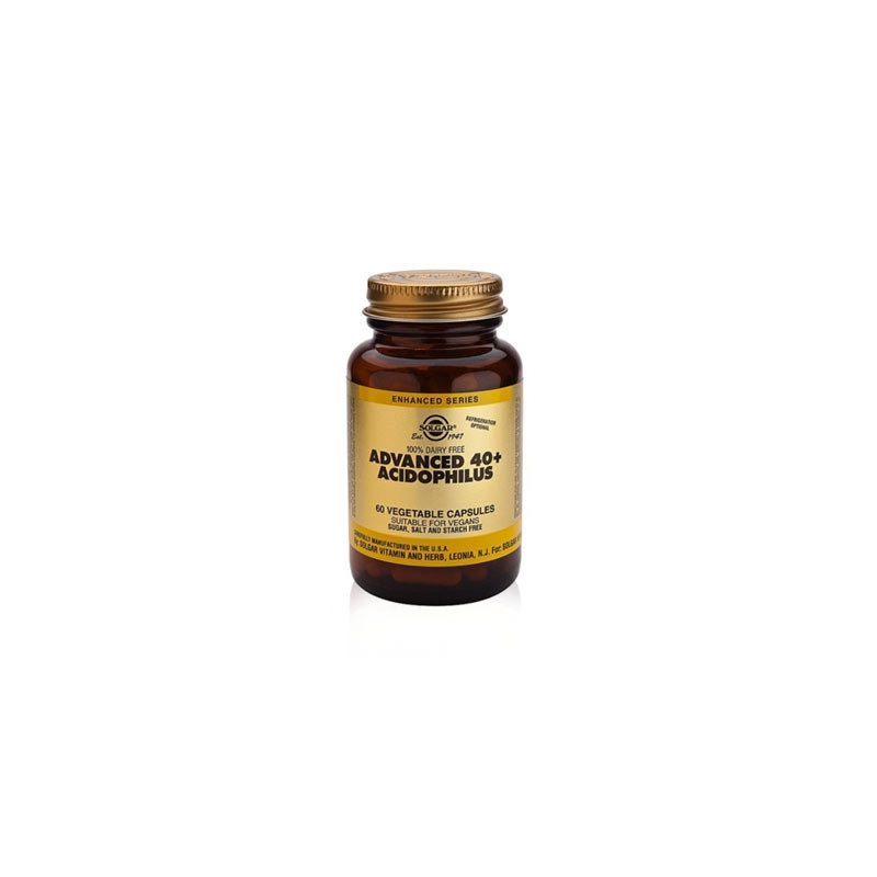 Solgar 40 Plus Acidophilus Avanzado (No Lacteo).  60 Cap Veg