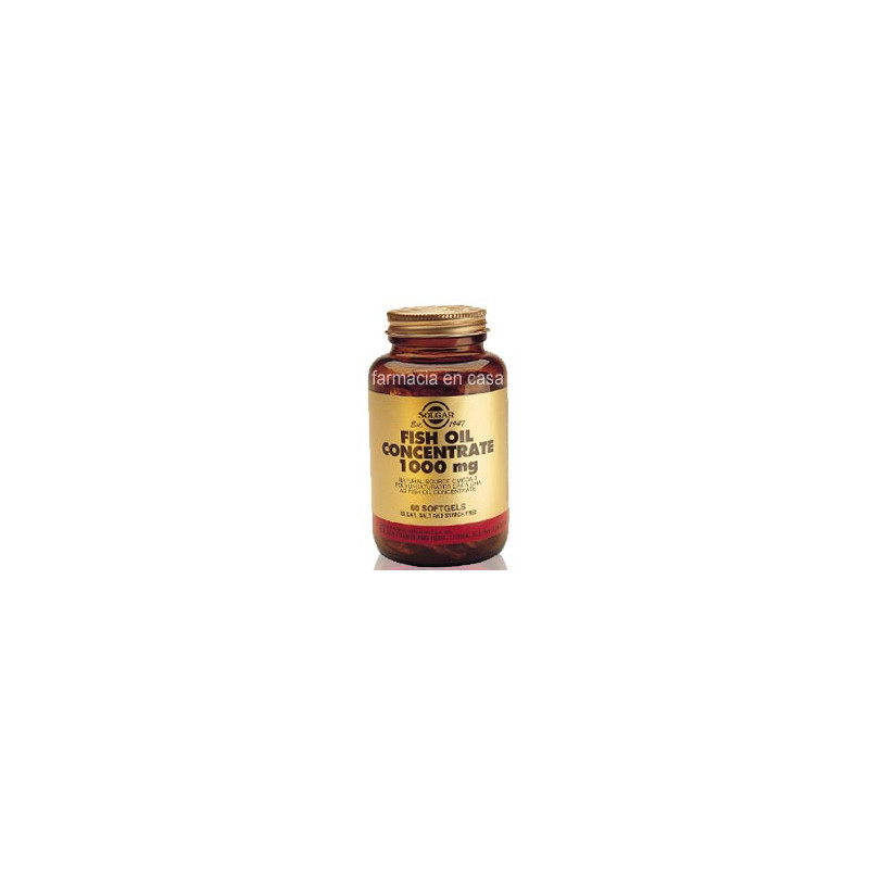 Solgar Aceite de pescado concent. 1000 mg. 60 cap gelatina