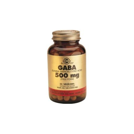 Solgar Gaba 500 mg. 50 cápsulas vegetales