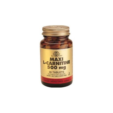 Solgar L-carnitina 500 mg 60 comprimidos