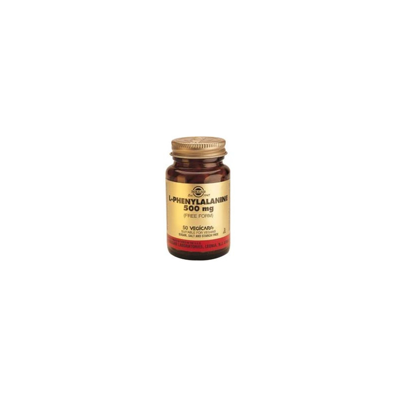 Solgar L-fenilalanina 500 mg. 50 cápsulas vegetales