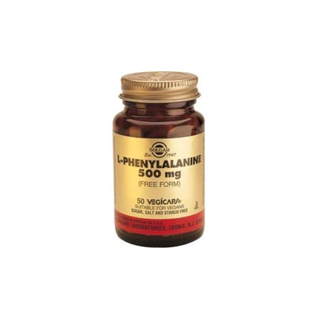Solgar L-fenilalanina 500 mg. 50 cápsulas vegetales
