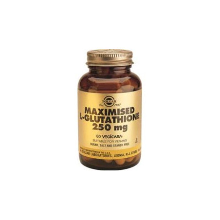Solgar L-glutation maximizado 250 mg 60 cápsulas vegetales