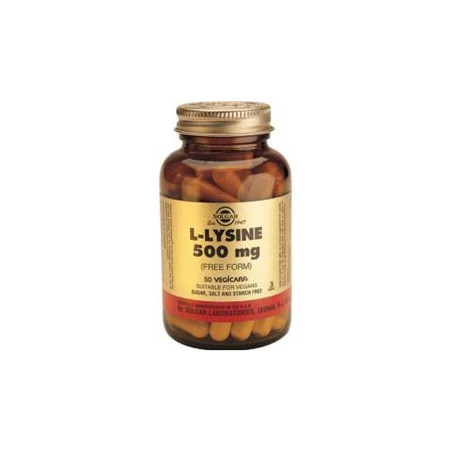 Solgar L-lisina 500 mg. 50 cápsulas vegetales