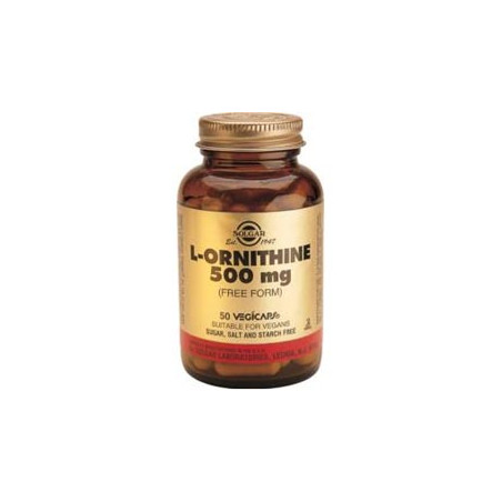 Solgar L-ornitina 500 mg. 50 cápsulas vegetales