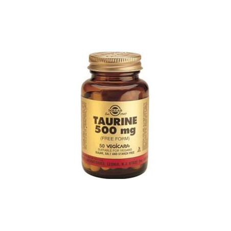 Solgar Taurina 500 mg. 50 cápsulas vegetales