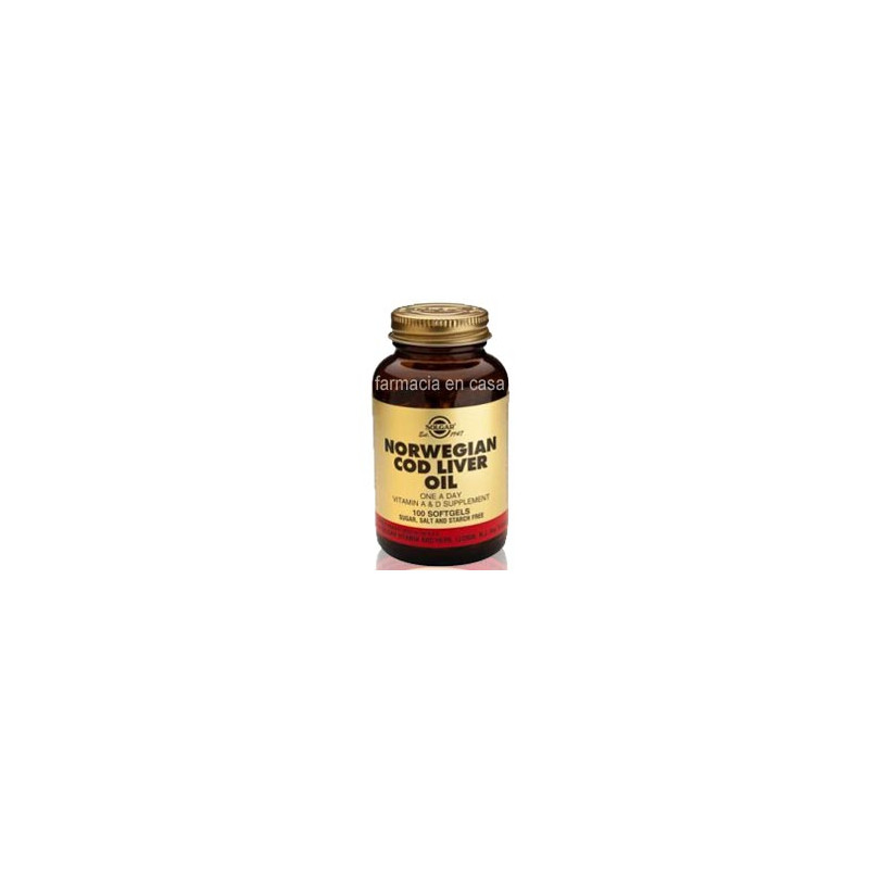 Solgar Aceite higado bacalao (una-al-dia). 100 cap. gelatina