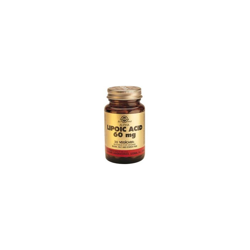Solgar Ácido alfa lipoico 60 mg. 30 cápsulas vegetales