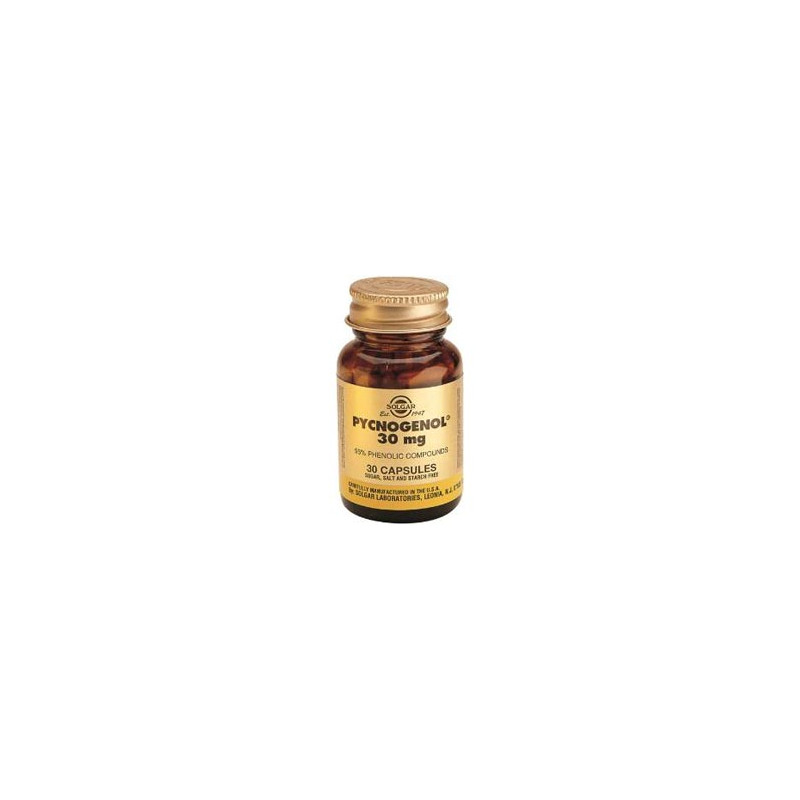 Solgar Pino 30 mg. extracto corteza. 30 cap. vegetales