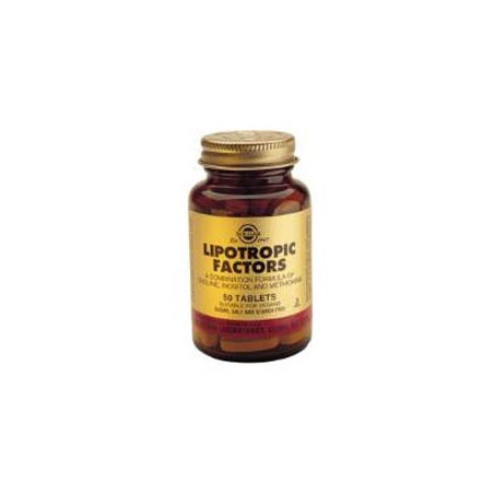 Solgar Factores lipotropicos. 100 comprimidos
