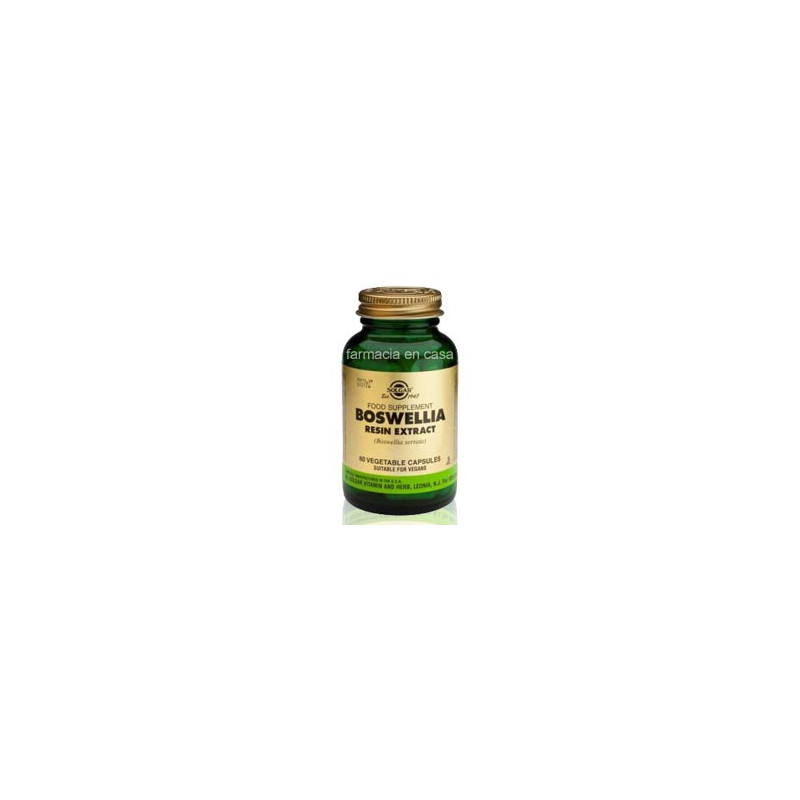 SOLGAR BOSWELLIA RESINA EXTRACTO 60 CAPSULAS VEGETALES