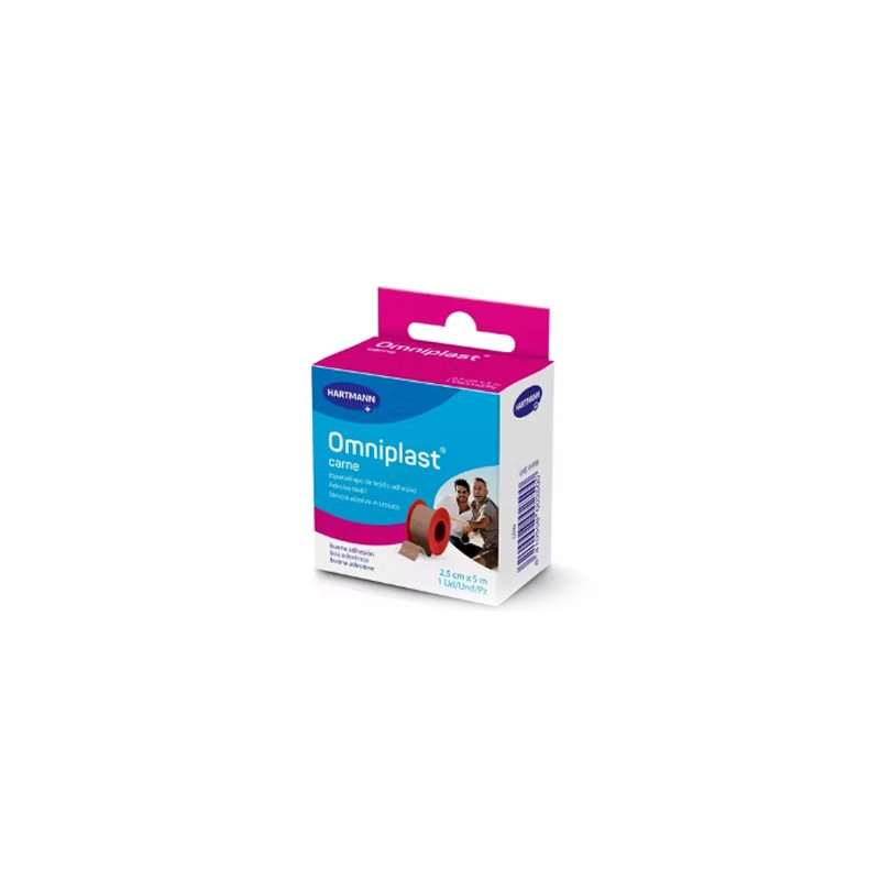 Omniplast Esparadrapo Hipoalergico Tejido Resistente 2,5cmx5m