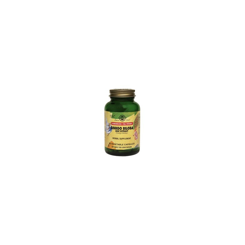 SOLGAR GINGKO BILOBA. HOJA. 60 CAPSULAS VEGETALES