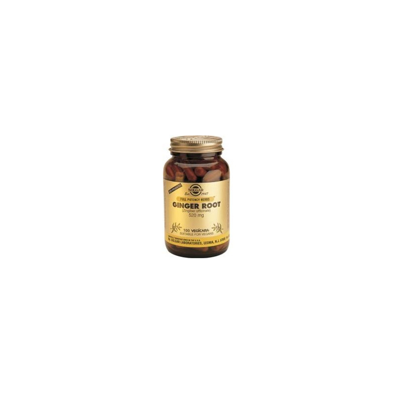 SOLGAR JENGIBRE. RAIZ. 60 CAPSULAS VEGETALES
