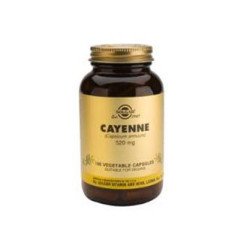 SOLGAR CAYENA 520 MG. 100 CAPSULAS VEGETALES