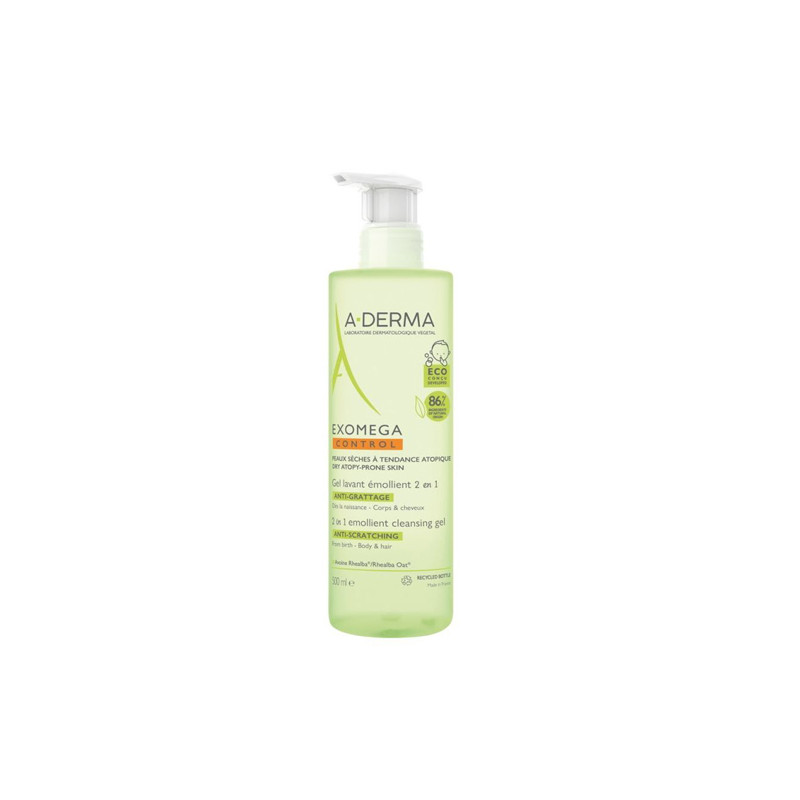 Aderma Exomega Gel Limpiador Emoliente 2 en 1 500ml