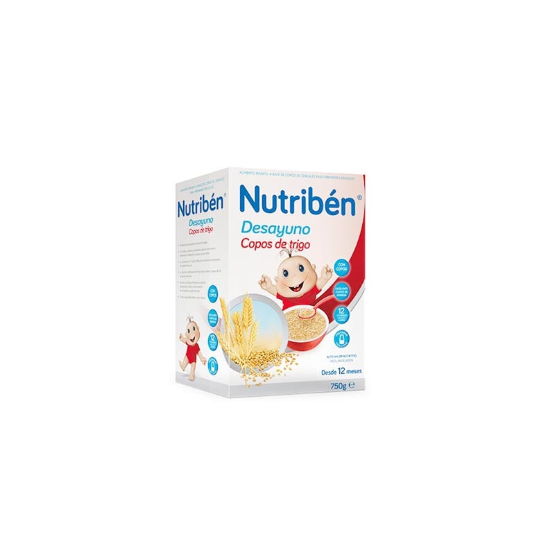 Nutriben Desayuno Copos de Trigo y Frutas 750gr