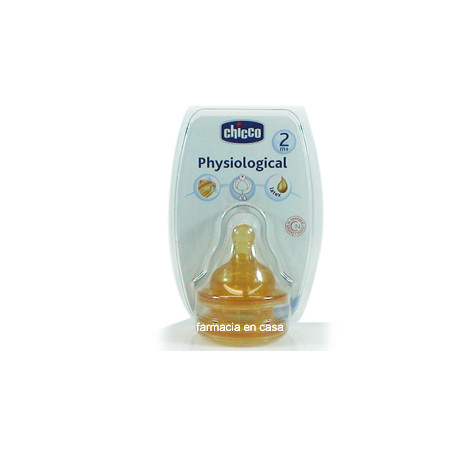 Chicco Tetina fisiologica caucho flujo rapido 2 u