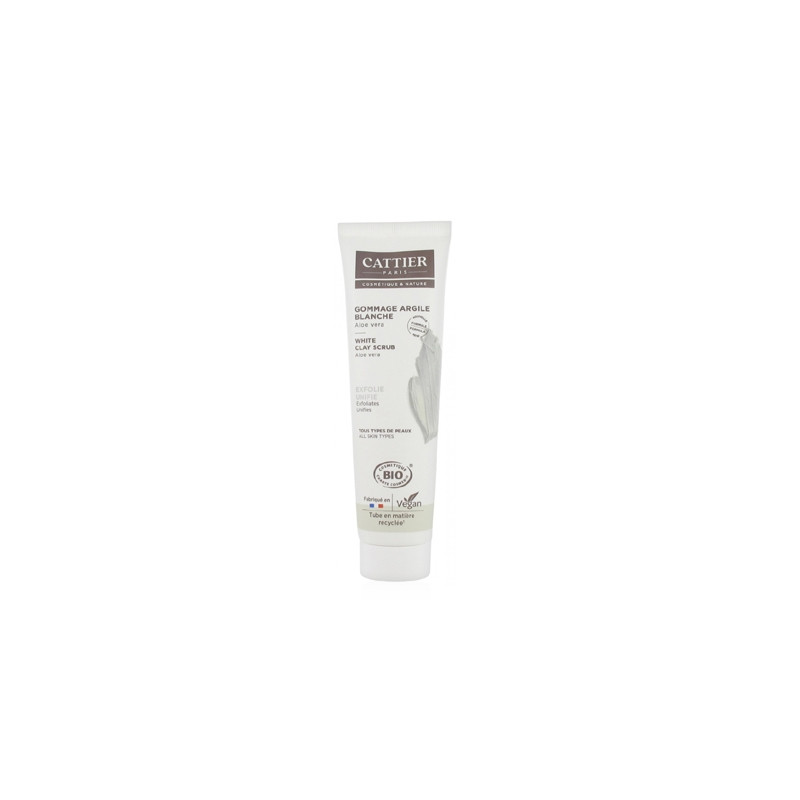 Cattier Crema Exfoliante de Arcilla Blanca-Aloe Vera 100ml