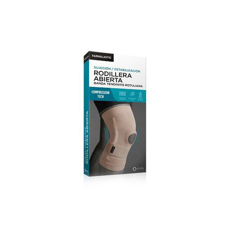 Farmalastic Rodillera Abierta Banda Tendinitis Rotuliana T-M