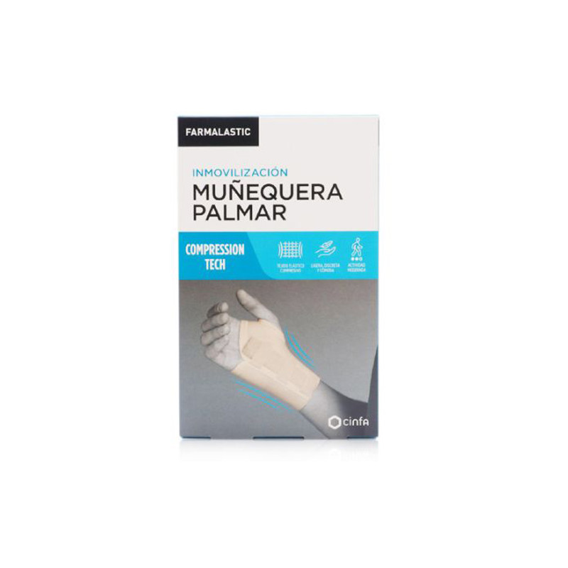 Farmalastic Muñequera Palmar Compression Tech Beige T-M