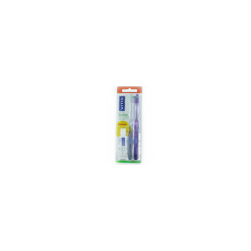 Dentaid Vitis cepillo suave access 2uds + pasta dental 15ml