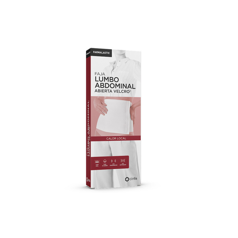 Farmalastic Faja Algodon Velcro Blanca T/G