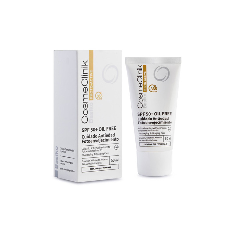 Cosmeclinik Basiko Emulsión Solar Facial 50+ Oilfree 50ml
