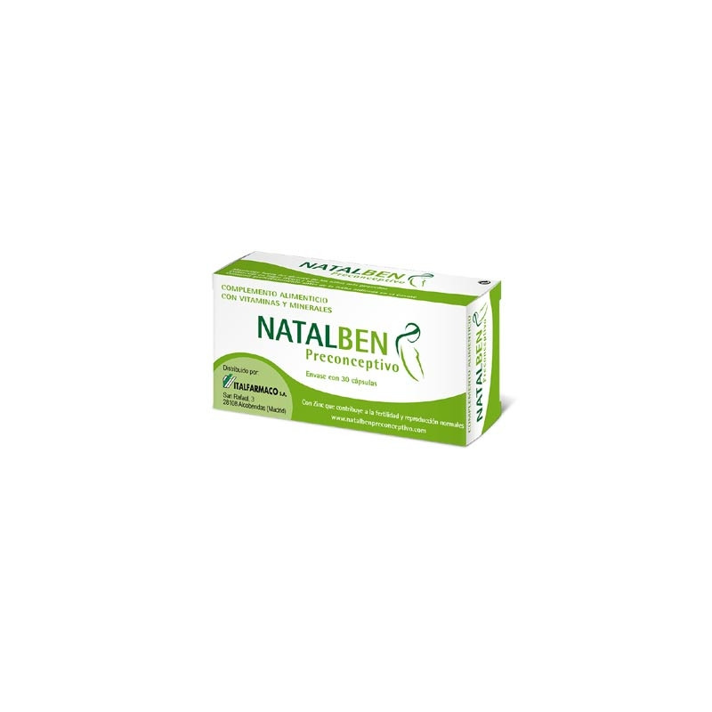 Natalben preconceptivo 30 cápsulas