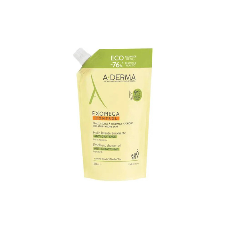 Aderma Exomega Control Aceite Limpiador Eco-Recarga 500ml