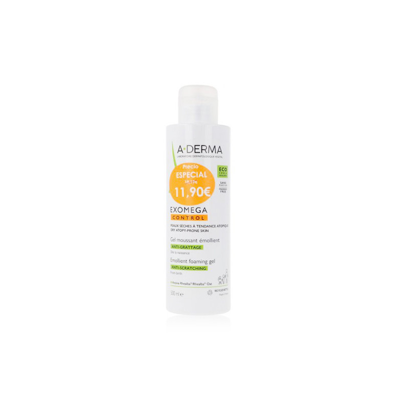 Aderma Exomega Gel Limpiador Emoliente 500 ml