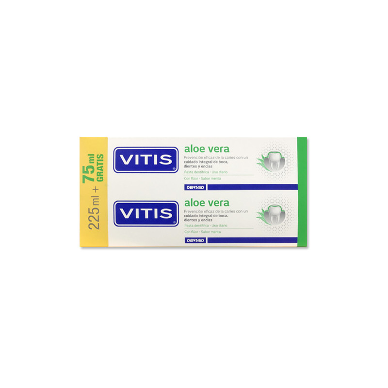 Dentaid Vitis Pasta Dental Aloe Vera Menta Duplo 2x150ml