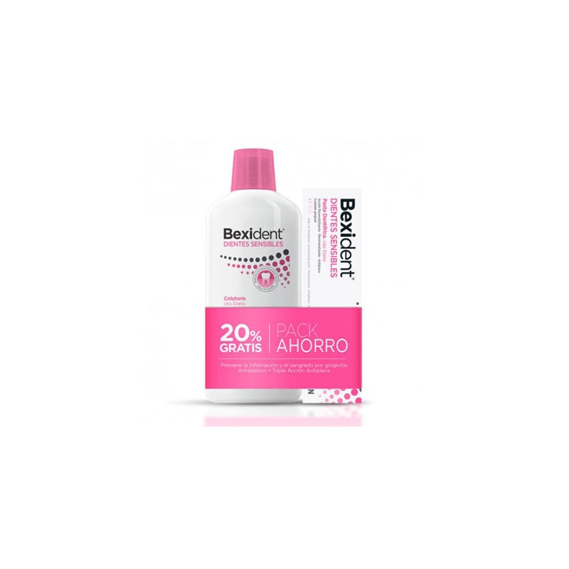 Bexident Dientes sensibles colutorio 500ml + pasta 75ml