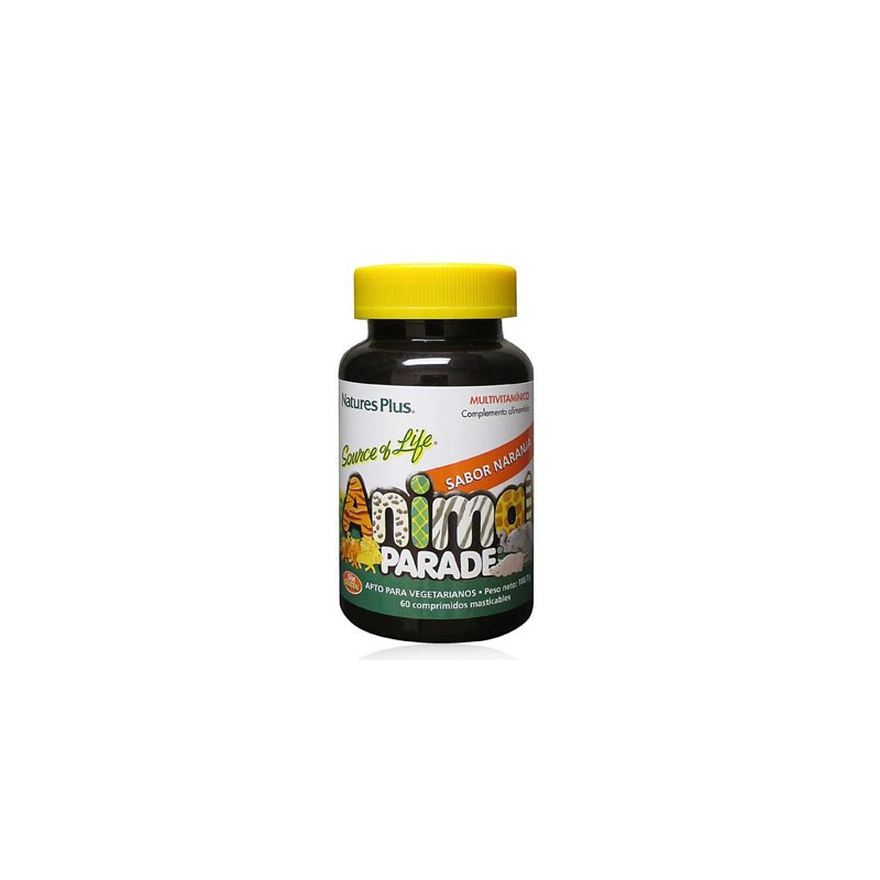 Natures Plus Animal Parade Multivitaminico Naranja 60 Comp