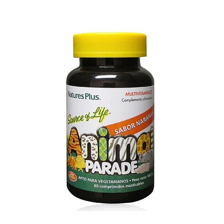 Natures Plus Animal Parade Multivitaminico Naranja 60 Comp
