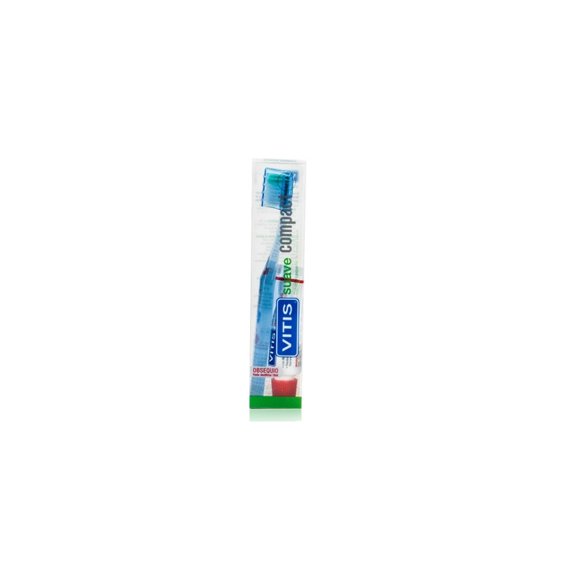 Vitis Cepillo Suave Compact + Vitis Pasta 15ml