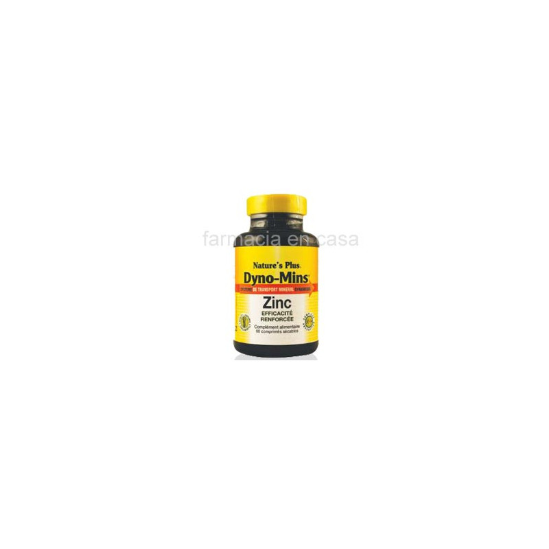 Natures Plus Dyno-Mins Zinc 15mg 60 Comprimidos