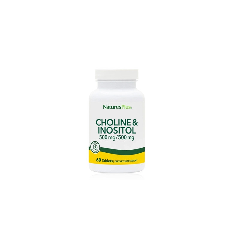 Natures Plus Colina e Inositol 500mg 60 Comp