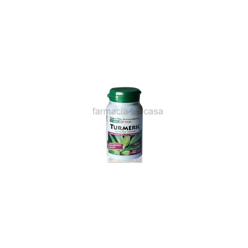 Natures Plus Herbal Actives Curcuma 400mg 60 Capsulas