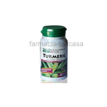 Natures Plus Herbal Actives Curcuma 400mg 60 Capsulas