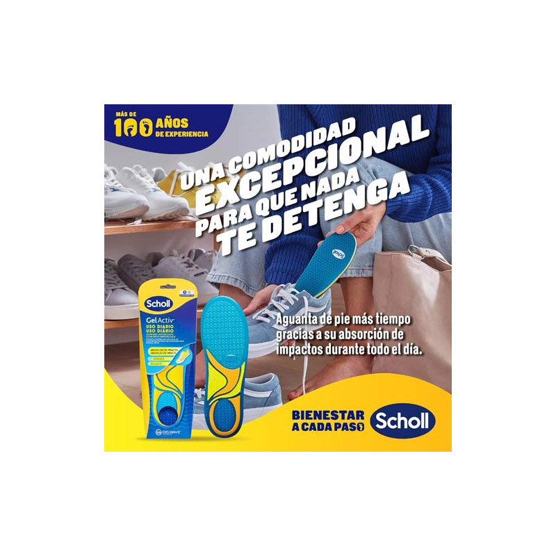 Scholl Gel Activ Uso Diario Plantilla Mujer Talla 35.5-40.5