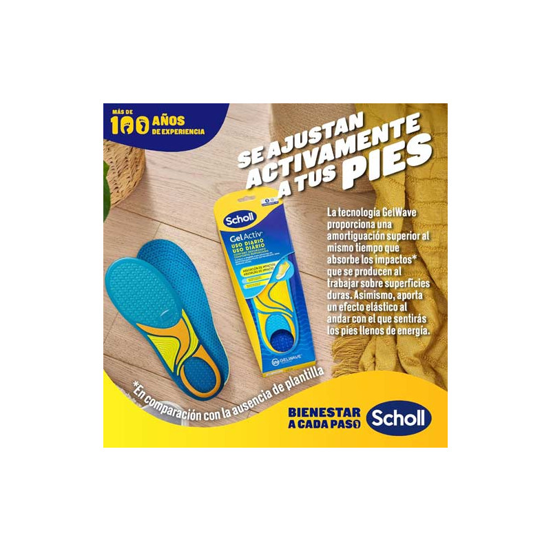Scholl Gel Activ Uso Diario Plantilla Mujer Talla 35.5-40.5