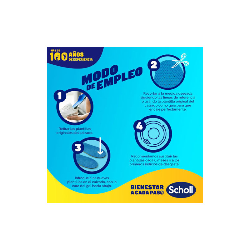Scholl Gel Activ Uso Diario Plantilla Mujer Talla 35.5-40.5