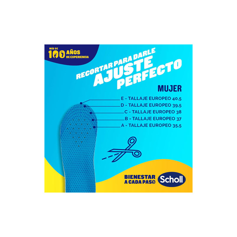 Scholl Gel Activ Uso Diario Plantilla Mujer Talla 35.5-40.5